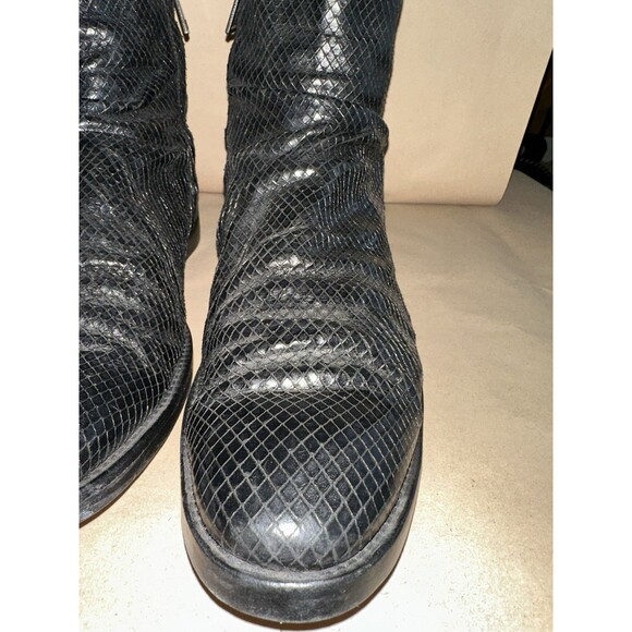 john varvatos Morrison Sharpie Snake Embossed Boots Size 9 Mens main image 7